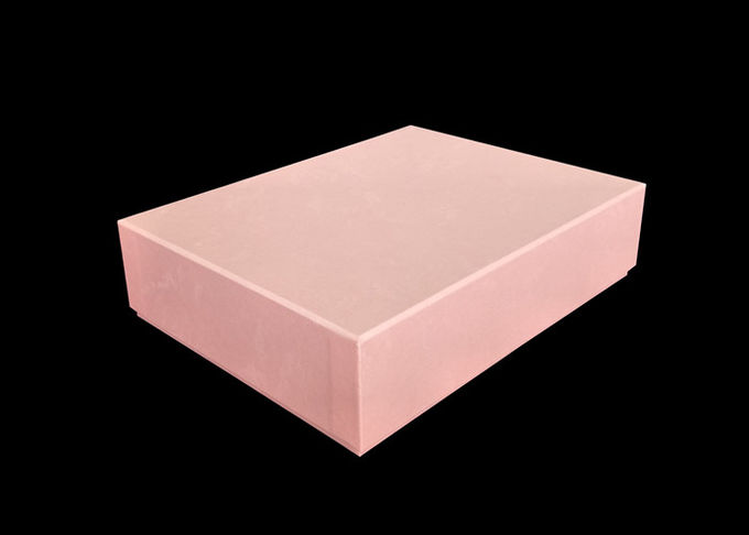 Couvercle rose élégant et boîtes basses, boîte-cadeau adaptés aux besoins du client de carton de taille pour l'album