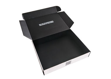 Chine Le boîte-cadeau de papier de stratification brillante ondulée, noircissent la boîte de empaquetage imprimée de carton usine