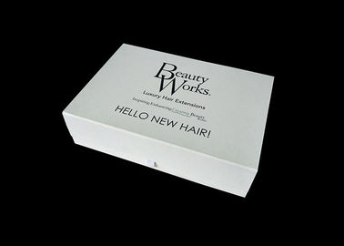 Chine Boîte-cadeau se pliants de carton blanc, boîte-cadeau avec le couvercle pour le stockage d&#039;extension de cheveux usine