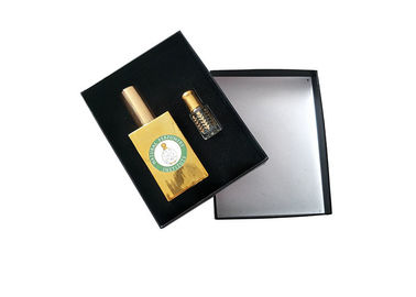 Chine Parfum de estampillage chaud de logo de boîtes rigides faites sur commande noires de carton enveloppant le conteneur usine