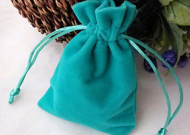 Chine Le cadeau attrayant de velours de Teal met en sac la livraison rapide faite sur commande de couleur et de taille usine