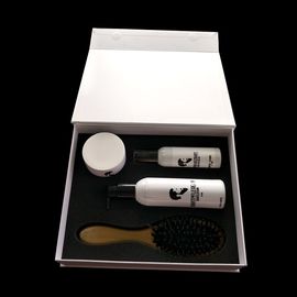 Chine Boîtes de empaquetage imprimées blanches revêtues d&#039;éponge jolies pour le peigne de l&#039;eau de gel des hommes usine