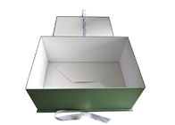 Boîte-cadeau de papier pliable vert clair empilable pour les présents de empaquetage de vêtements fournisseur