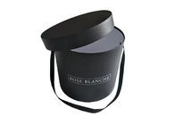 Boîte ronde de fleur de couleur noire de Pantone, stratification brillante Corses de boîte-cadeau rond fournisseur