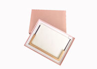 Emballage de papier rose de cadre de photo de couverture de carton de boîte-cadeau de paquet de Lat d'album fournisseur