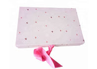 Boîtes roses d'emballage cadeau de couleur, boîte-cadeau faits sur commande empaquetant pour la robe de filles fournisseur